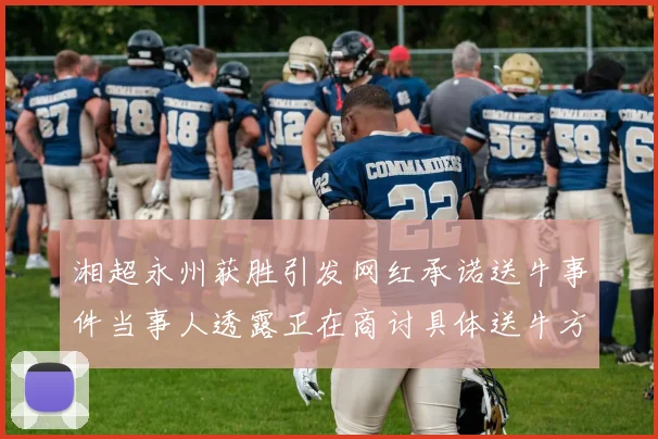 湘超永州获胜引发网红承诺送牛事件当事人透露正在商讨具体送牛方案